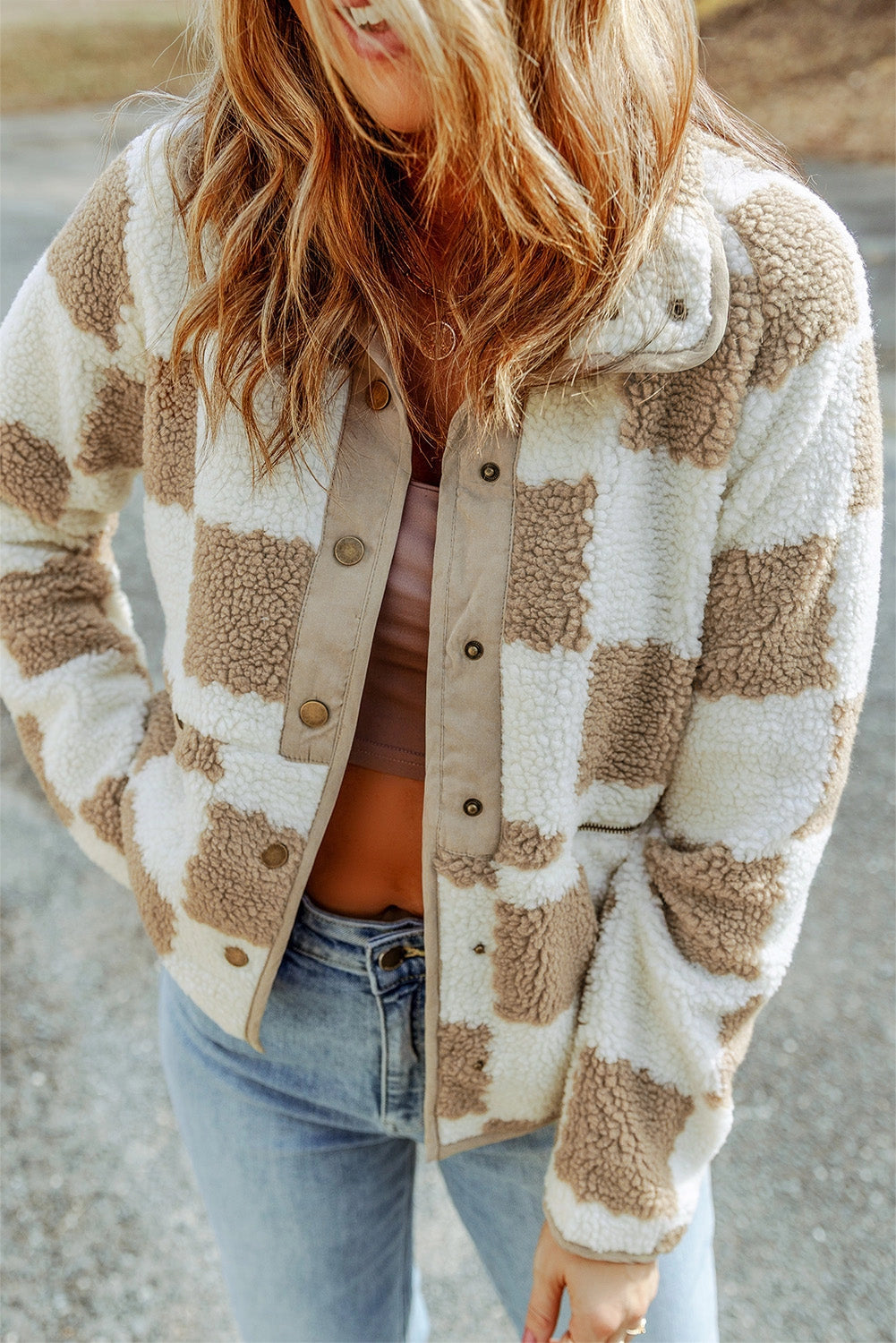 Button Sherpa Jacket